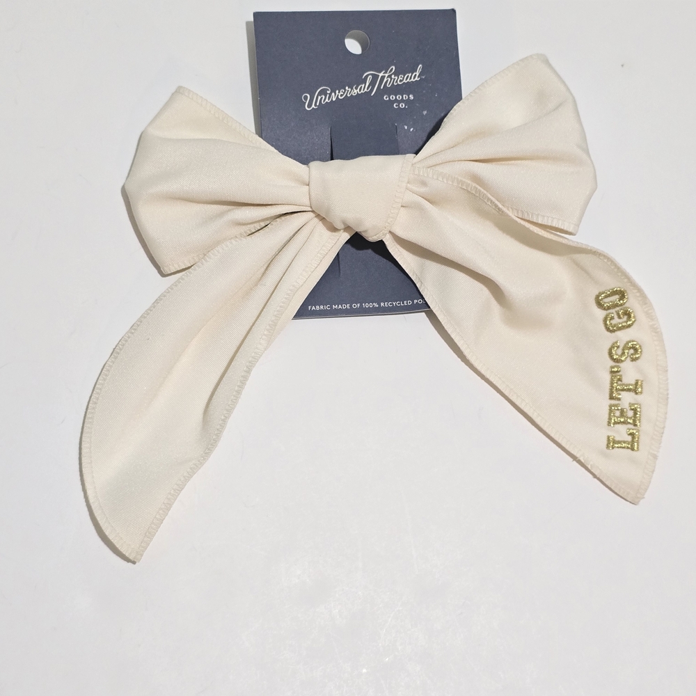 Universal Thread Cream Hair Bow